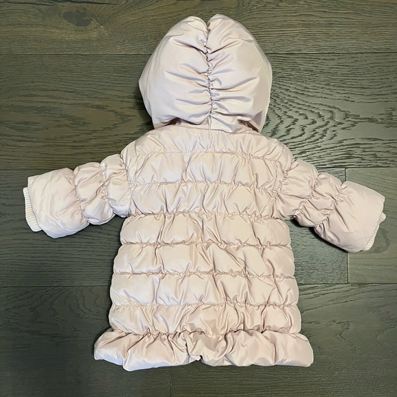 Baby gap pink puffer winter coat 0-6M NWT Ret $115 - Picture 3 of 4